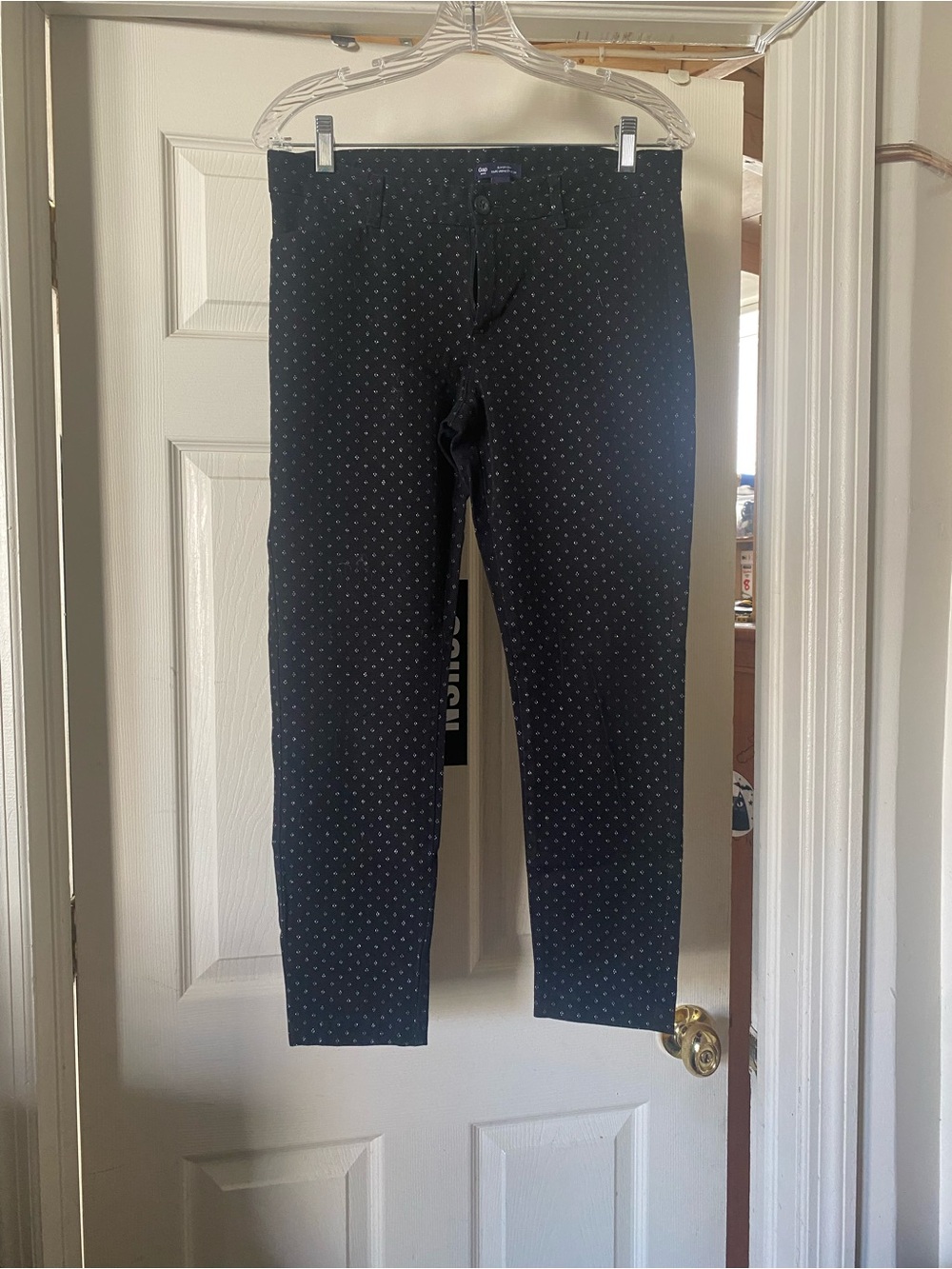 Gap  women’s Navy Polka Dot Slim Fit Pants